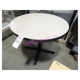 5X, 36"D WOOD TOP ROUND TABLES