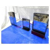 LOT, 3PC ASST SIZE/BRAND TILTING MIRRORS NOTES