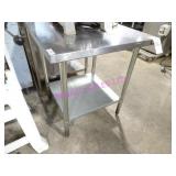 1X, 30"X30" S/S TABLE W/ UNDERSHELF
