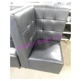 1X, 47"X26" BLACK VINYL CORNER BOOTH SEAT