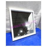 1X, 17.75' SQUARE MIRROR W/ WHITE FRAME
