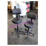2X, STOOL ADJUSTABLE PORTABLE W/ BACK REST