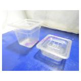 LOT, 29PC 1/6TH SIZE INSERTS W/ 20 LIDS