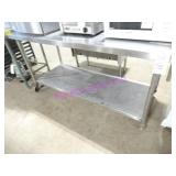 1X, 72"X30" S/S PORTA TABLE W/ CAN OPENER & U/S