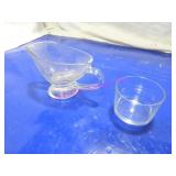 LOT, 34 PCS ASST GLASS SAUCE CUPS & BOATS NOTES!