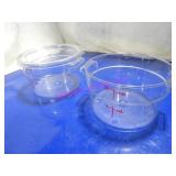LOT, 4PC 2QT INGREDIENT MEASURE BINS W/ 1LID