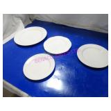 LOT, NEW 4BOX(23PC) V&B ASST SIZE FLAT PLATES