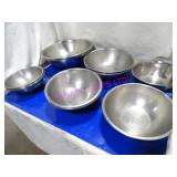 LOT, 22PC ASST SIZE S/S MIX BOWLS