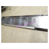 1X, 72"X12" S/S WALL SHELF W/ TICKET HOLDER