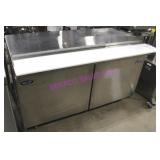 1X, 60'X36' OMCAN COLD PREP TABLE 2 DR. SCLM2-60