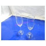 LOT, 55PCS ASST SIZE CHAMPAGNE FLUTES  NOTES!