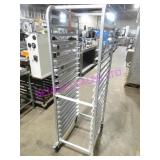 1X, 20"X26"X69"T 20 SLOT ALUM PORTA TRAY RACK