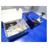 LOT, LARGE QUANTITY ASST GLASSES PARTS & TOOLS