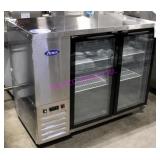 1X, 48"X27" ATOSA BACK BAR COOLER, 2 GLASS DR.