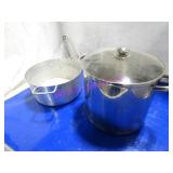 LOT, 2PC ASST SIZE STOCK POTS  NOTES!