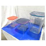 LOT, 6PC ASST SIZE INGREDIENT MEASURE BINS  NOTES!