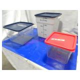 LOT, 6 PCS ASST SIZE INGREDIENT MEASURE BINS NOTES
