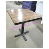 15X, 24" SQUARE WOOD TOP DINING TABLE