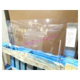 LOT, 3PCS ASST SIZE PLEXI SNEEZE GUARD  NOTES!