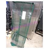 LOT, 2PC 48"X18" COATED WIRE WALL SHELVES