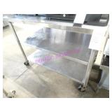 1X, 48"X30" 3 SHELF S/S PORTA TABLE