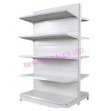 LOT, 3 SECTIONS DBL SIDED STORE SHELVING NOTE
