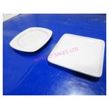 LOT, 17 PCS ASST STYLE 6" SQUARE SIDE PLATES