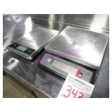 LOT, 2 PCS ASST. STYLE DIGITAL WEIGHT SCALES