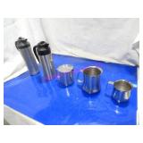 LOT, 14 PCS ASST S/S CREAM/MILK DISPENSERS