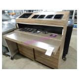 1X, 48"X30" 2DR WOOD GARBAGE STN NOTES!!!!