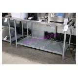 1X, 60"X30" S/S TABLE W/ UNDERSHELF