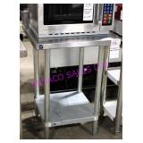 1X, 24"X24" S/S TABLE W/ UNDERSHELF