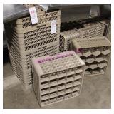 LOT, 10 PCS. GLASS RACKS