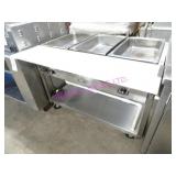 1X, 46"X35" SERVE WELL 3 WELL PORTA STEAM TABLE