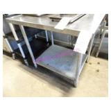 1X, 36"X30" S/S TABLE W/ UNDERSHELF