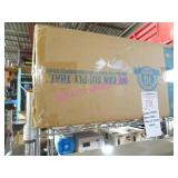 1X, GLOBAL 645625 BLACK FABRIC CHAIR, CHERRY FRAME