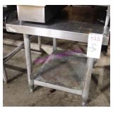 1X, 24"X30" S/S EQUIPMENT STAND W/ UNDERSHELF