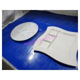 LOT, NEW 2BOX(12PC) ASST STYLE MULTI-SECTION PLATE