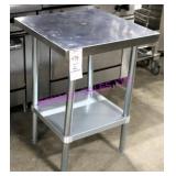 1X, 24"X24" S/S TABLE W/ UNDERSHELF 17577