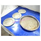 LOT, 20PC ASST SIZE/STYLE PLATES & PLATTERS NOTES