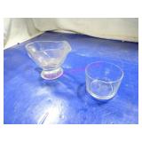 LOT, 34PCS ASST GLASS SAUCE CUPS & BOATS NOTE