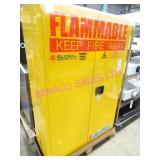 1X, 43"X18"X65"T GLOBAL 45GAL FLAMMABLE CAB NOTES