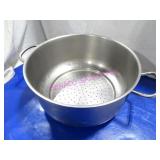 LOT, 2PCS 16.5"X8"T S/S PERFORATED POTS