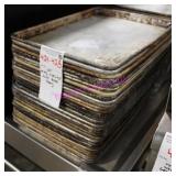 1X, 29 PCS. 12.75"X17.5" ALUMINUM BAKE TRAYS