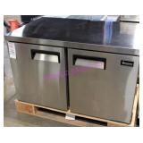 1X, 47"X30" OMCAN FREEZER, U/C, 2 DR. S/S