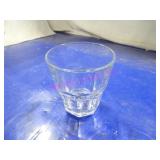 LOT, 28PCS SMALL PANELLED TUMBLER GLASS