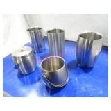 LOT, 8 PCS S/S HOLDING CONTAINERS NOTES