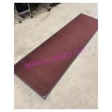 1X, 115"X33" BURGUNDY CARPET RUNNER
