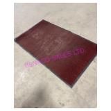 1X, 57"X33.5" BURGUNDY AREA RUG