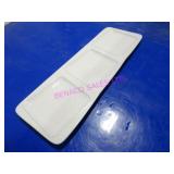 LOT, 19PC 13.25"X7.75" 3 SECTION PLATES NOTES!